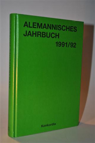 Alemannisches Jahrbuch 1991 / 1992. 