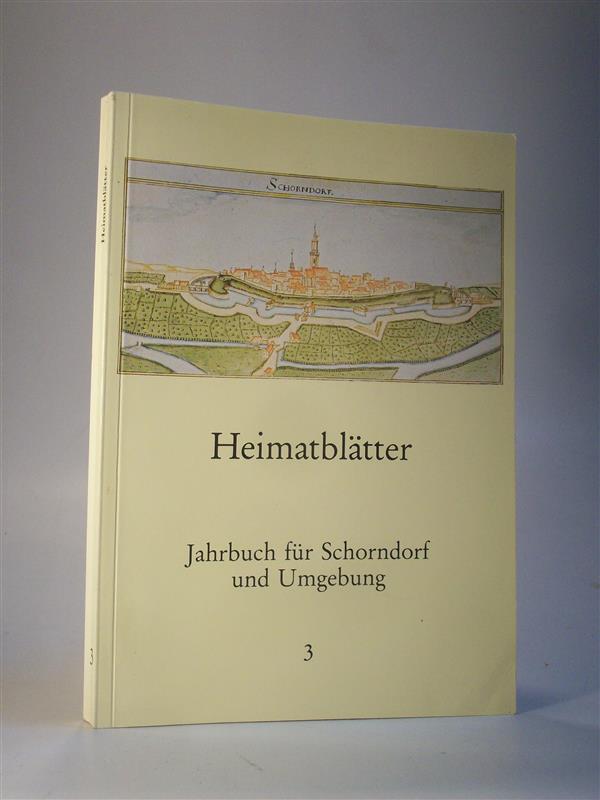 Jahrbuch für Schorndorf und Umgebung. Heimatblätter Band 3. 1985