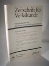Zeitschrift für Volkskunde. Halbjahresschrift der Deutschen Gesellschaft für Volkskunde. 97. Jg. 2001/ I.Halbjahresband