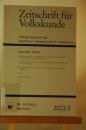 Zeitschrift für Volkskunde. Halbjahresschrift der Deutschen Gesellschaft für Volkskunde. 98. Jg. 2002/ I.Halbjahresband