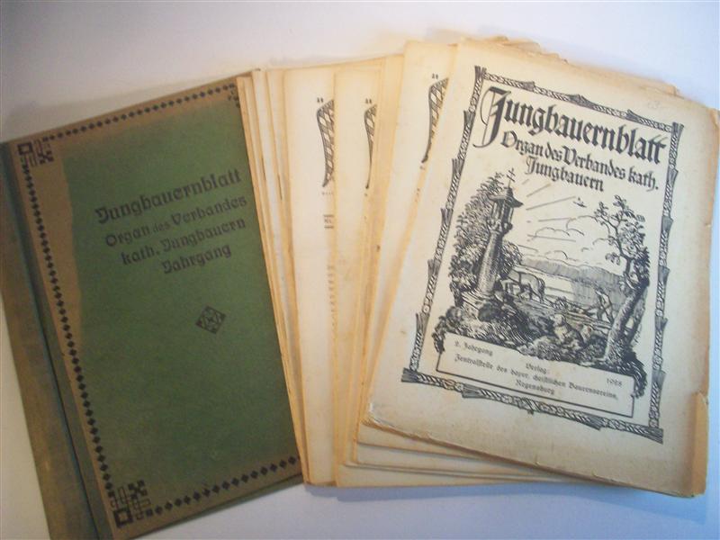 Jungbauernblatt.  Organ des Verbandes kath. Jungbauern. Heft 1 bis 12 1928, kompletter  II. Jahrgang.