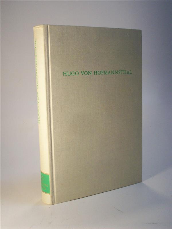  Hugo von Hofmannsthal. Wege der Forschung Band 183