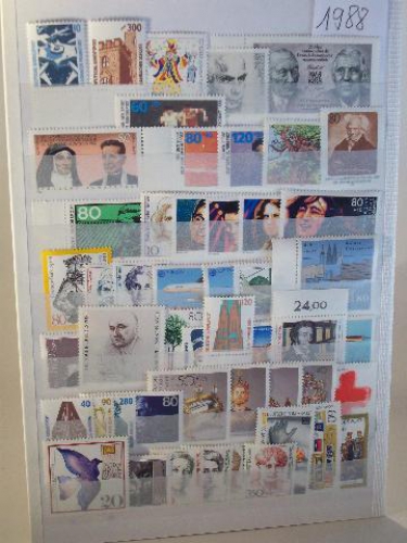Deutschen Bundespost / Bund BRD Jahrgang 1988 postfrisch/ komplett