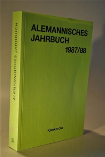 Alemannisches Jahrbuch 1987 / 1988. Das Elsass. Bilder aus Wirtschaft, Kultur und Geschichte.