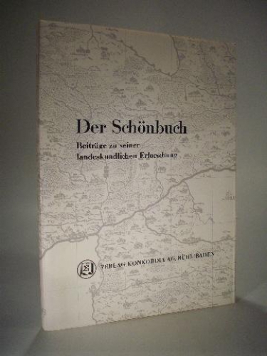 Der Schönbuch Beiträge zu seiner landeskundlichen Erforschung. 