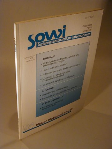 Sowi. Sozialwissenschaftliche Informationen. Jahrgang 23. Heft 2/1994. Neuer Nationalismus?