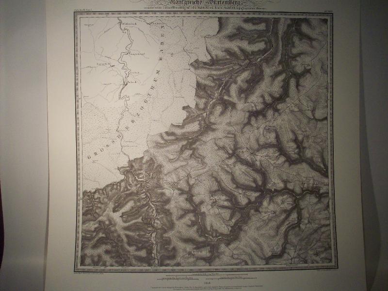 Altensteig. Karte von dem Königreiche Würtemberg. Blatt 22 / XLVI / 1849 Topographische Atlas. Reproduktion. (Königreich Württemberg.)