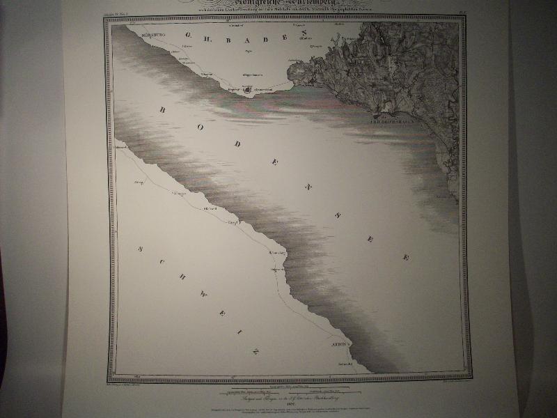 Friedrichshafen. Karte von dem Königreiche Würtemberg. Blatt 53 / X / 1832 Topographische Atlas. Reproduktion. (Königreich Württemberg.)