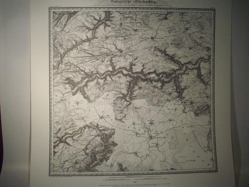 Horb. Karte von dem Königreiche Würtemberg. Blatt 31 / XLIV / 1848 Topographische Atlas. Reproduktion. (Königreich Württemberg.)