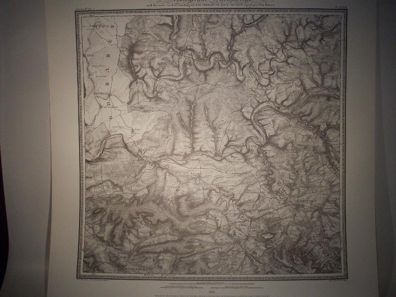 Oehringen. Karte von dem Königreiche Würtemberg. Blatt 5 / XXXVIII / 1846. Topographische Atlas. Reproduktion. (Königreich Württemberg.)