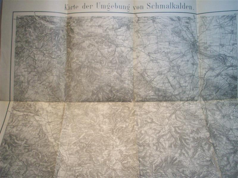 Karte der Umgebung von Schmalkalden.