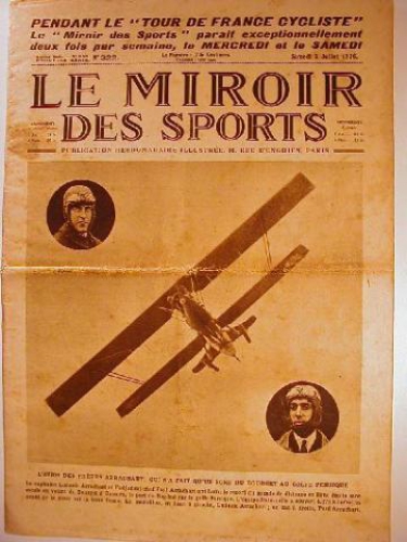 Le Miroir des Sports. Numero 322 vom 3.7.1926. (5. Etappe, Le Havre - Cherbourg 357 km)