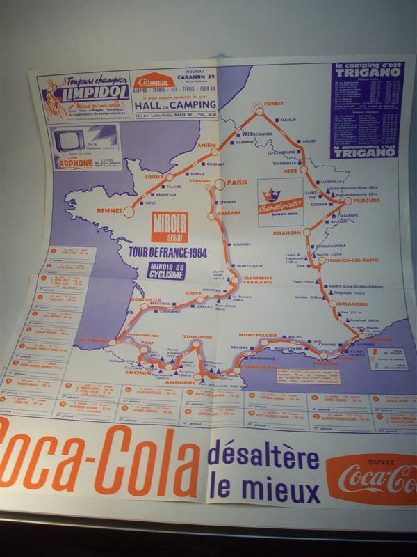 Tour de France 1964 (Karte zur Tour de France 1964)