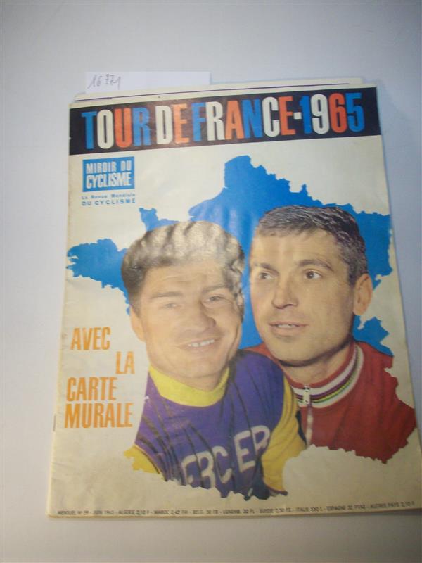 Tour de France 1965 avec la Carte murale. (mit Karte zur Tour de France 1965)