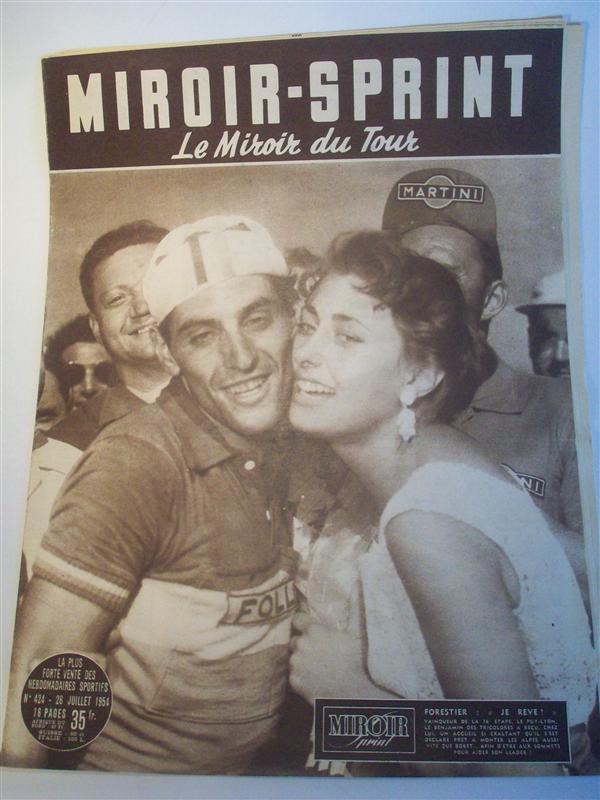 Miroir Sprint, le Miroir du Tour. Nr. 424. 26. Juillet 1954  - Forestier: je reve!  - (Tour de France 1954). 15. Etappe: Millau - Le Puy-en-Velay. 16. Etappe: Le Puy-en-Velay - Lyon.