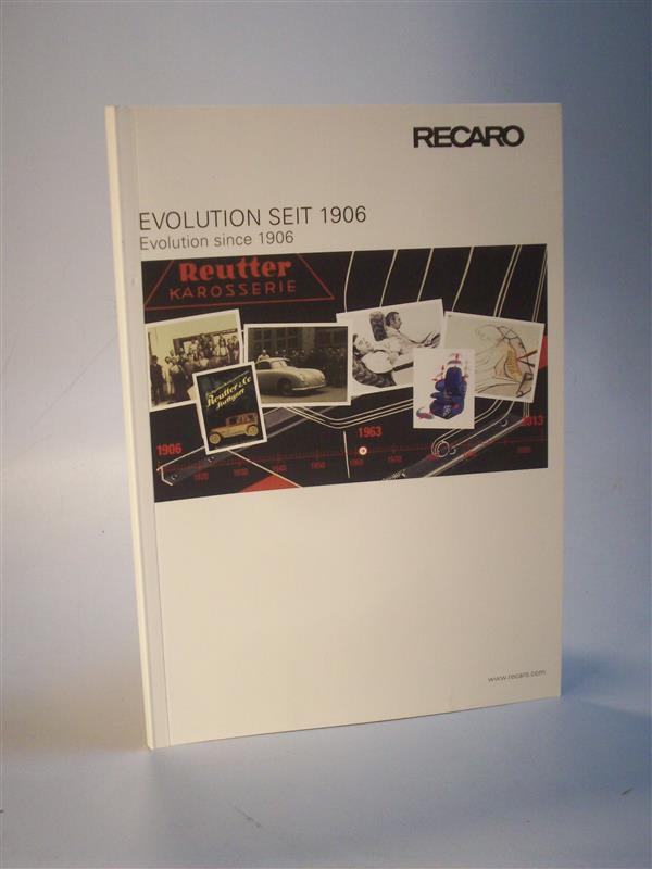 Recaro. Evolution seit 1906. Firmenschrift zweisprachig 