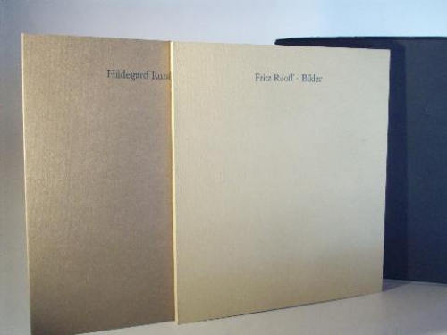 Blicke und Bilder. 2 Bände im Schuber. Fritz Ruoff Bilder Aquarelle Hildegard Ruoff Blicke Asphaltcollagen. 