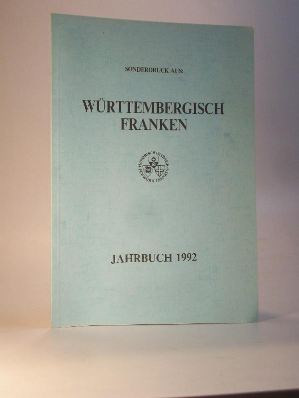 Burg Amlishagen. Die denkmalpflegerischen Probleme. Sonderdruck aus Württembergisch Franken. Band 76 / 1992