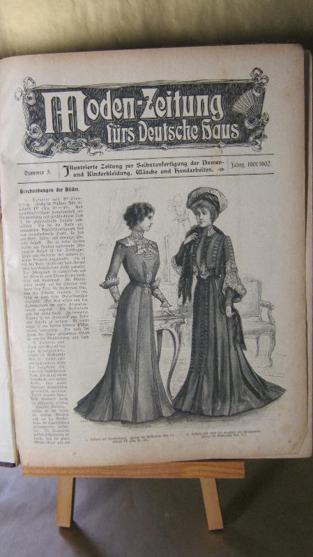 Moden-Zeitung,  Wäsche-Zeitung, Album praktischer Handarbeiten, Praktische Mitteilungen für Küche, Haus und Gesundheit ...  1909-1902