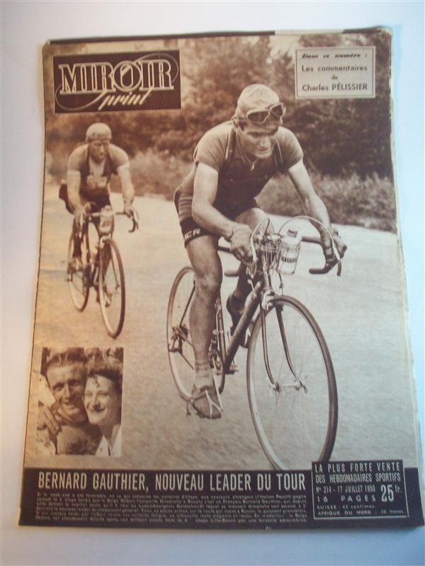 Miroir sprint. Nr 214. 17. Juillet 1950. Bernard Gauthier, nouveau Leader du Tour.  2. Etappe: Metz - Lüttich (BEL). 3. Etappe: Lüttich (BEL) - Lille. 4. Etappe: Lille - Rouen. Tour de France 1950. 