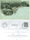 Ansichtskarte / Postkarte / Mondscheinkarte.  Stuttgart - Cannstatt. Wilhelma / Kur-Saal / Cannstatt v. Rosenstein. Gruss aus Cannstatt. 1900